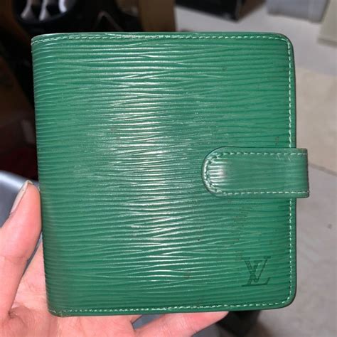 louis vuitton green epi wallet|louis vuitton zippy wallet.